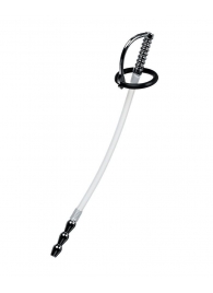 Силиконовый уретральный плаг со сменными фиксирующими кольцами Metal - ToyFa - купить с доставкой в Химках