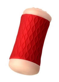 Двухсторонний мастурбатор JOS  NADIN в красном цилиндре - JOS - в Химках купить с доставкой