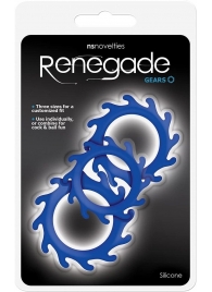 Набор из 3 синих эрекционных колец Renegade Gears - NS Novelties - в Химках купить с доставкой