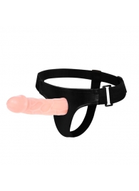 Телесный фаллоимитатор на трусиках Jessica Strap-On - 15,5 см. - Baile - купить с доставкой в Химках