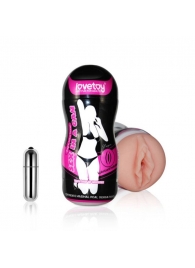 Мастурбатор-вагина Sex In A Can Vibra Vagina Tunnel - Lovetoy - в Химках купить с доставкой