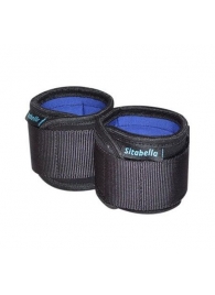 Неопреновые черно-синие наручники - Sitabella - купить с доставкой в Химках