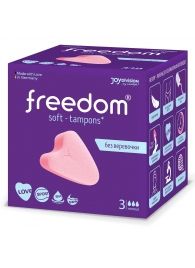 Женские гигиенические тампоны без веревочки FREEDOM normal - 3 шт. - Freedom - купить с доставкой в Химках