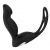 Черный вибромассажер простаты P-PLEASER W ERECTION ENHANCE - Dream Toys - в Химках купить с доставкой