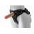 Черный пояс-трусики с двумя насадками Soft-Dolli - 16,5 и 10,5 см. - LOVETOY (А-Полимер) - купить с доставкой в Химках