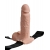 Телесный перезаряжаемый вибрострапон 7  Hollow Rechargeable Strap-on with Balls - 20,3 см. - Pipedream - купить с доставкой в Химках