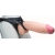 Телесный реалистичный фаллоимитатор на черных трусиках Real Big Strap-On - 34,5 см. - LOVETOY (А-Полимер) - купить с доставкой в Химках