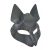 Серая маска Wolf с клепками - Sitabella - купить с доставкой в Химках