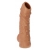 Телесная насадка с пупырышками и открытой головкой Nude Sleeve M - 12 см. - KOKOS - в Химках купить с доставкой
