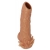 Телесная насадка с усиками и открытой головкой Nude Sleeve L - 14 см. - KOKOS - в Химках купить с доставкой