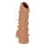 Телесная насадка с шипами и открытой головкой Nude Sleeve S - 10 см. - KOKOS - в Химках купить с доставкой