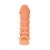 Телесная закрытая насадка с пупырышками Cock Sleeve Size M - 15,6 см. - KOKOS - в Химках купить с доставкой