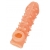 Телесная закрытая насадка с пупырышками Cock Sleeve Size L - 17,6 см. - KOKOS - в Химках купить с доставкой