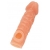 Телесная закрытая насадка с шершавой головкой Cock Sleeve Size L - 17,6 см. - KOKOS - в Химках купить с доставкой