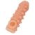 Телесная закрытая насадка с шариками Cock Sleeve Size S - 13,8 см. - KOKOS - в Химках купить с доставкой