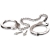 Металлические наручники Metal Leg Cuffs - Pipedream - купить с доставкой в Химках