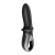 Черный анальный вибратор Hot Passion с функцией нагрева - Satisfyer - в Химках купить с доставкой