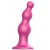 Розовая насадка Strap-On-Me Dildo Plug Beads size L - Strap-on-me - купить с доставкой в Химках