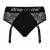 Черные трусики для насадок Diva Lingerie Harness - size S - Strap-on-me - купить с доставкой в Химках