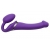 Фиолетовый безремневой вибрострапон Vibrating Bendable Strap-On - size L - Strap-on-me - купить с доставкой в Химках