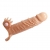 Телесная удлиняющая вибронасадка Penis Sleeve Connor - 17 см. - Baile - в Химках купить с доставкой
