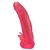 Розовая насадка для страпона с клиторальными лепестками - 18,5 см. - LOVETOY (А-Полимер) - купить с доставкой в Химках