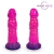 Розовый рельефный фантазийный фаллоимитатор - 20 см. - Bior toys - купить с доставкой в Химках