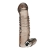 Дымчатая насадка на пенис с вибрацией  Vibrating Penis Enhancing Sleeve Extension - 13,3 см. - BlueLine - в Химках купить с доставкой