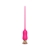 Розовый тонкий стимулятор Nipple Vibrator - 23 см. - I-MOON - купить с доставкой в Химках
