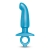Голубая анальная пробка для массажа простаты Hither Silicone Prostate Plug - 14,3 см. - b-Vibe - в Химках купить с доставкой