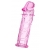 Розовая насадка фаллической формы - 12,5 см. - A-toys - в Химках купить с доставкой