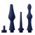 Набор из 3 универсальных насадок для анального душа Universal 3 Piece Silicone Enema Attachment Set - XR Brands - купить с доставкой в Химках