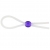 Прозрачное лассо с фиолетовой бусиной SILICONE COCK RING WITH BEAD LAVENDER - NMC - в Химках купить с доставкой