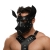 Черная кожаная маска «Собака» - Crazy Handmade - купить с доставкой в Химках
