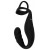 Черное эрекционное кольцо со стимуляцией промежности и анальной пробкой Cock Ring with RC Prostate Plug - Orion - в Химках купить с доставкой