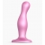 Розовая насадка Strap-On-Me Dildo Plug Curvy size M - Strap-on-me - купить с доставкой в Химках