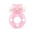 Розовое эрекционное виброкольцо в форме мишки - 1137 - в Химках купить с доставкой