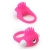 Розовое эрекционное кольцо с щеточкой LIT-UP SILICONE STIMU RING 5 - Dream Toys - в Химках купить с доставкой