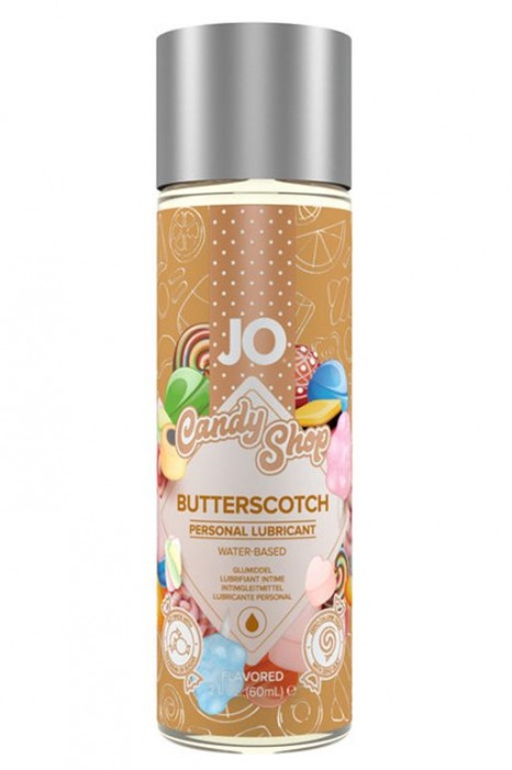 Смазка на водной основе Candy Shop Butterscotch с ароматом ирисок - 60 мл. - System JO - купить с доставкой в Химках