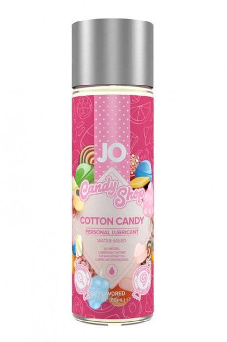 Смазка на водной основе Candy Shop Cotton Candy с ароматом сладкой ваты - 60 мл. - System JO - купить с доставкой в Химках