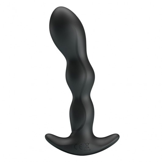 Черный анальный стимулятор простаты с вибрацией Special Anal Massager - 14,5 см. - Baile - в Химках купить с доставкой