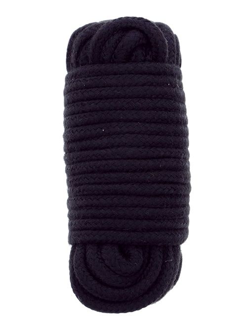 Черная веревка для связывания BONDX LOVE ROPE - 10 м. - Dream Toys - купить с доставкой в Химках