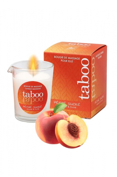 Массажное аромамасло с афродизиаками для женщин RUF Taboo Peche sucre - 60 гр. - RUF - купить с доставкой в Химках
