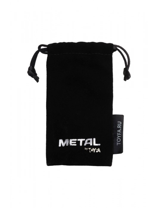 Серебристая коническая анальная пробка с красным кристаллом-сердечком - 7 см. - ToyFa - купить с доставкой в Химках