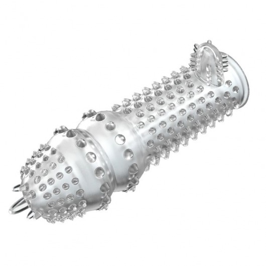 Закрытая прозрачная насадка Crystal sleeve - 14,2 см. - Erowoman-Eroman - в Химках купить с доставкой