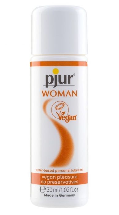Лубрикант pjur WOMAN Vegan на водной основе - 30 мл. - Pjur - купить с доставкой в Химках