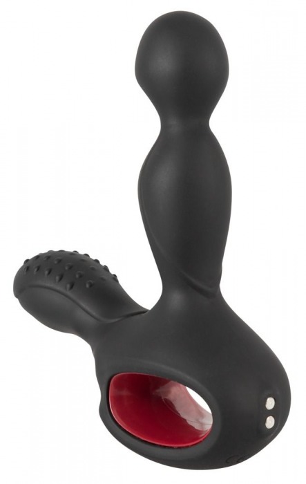 Черный вибромассажер простаты с нагревом и ротацией Prostate Plug - 14,5 см. - Orion - в Химках купить с доставкой