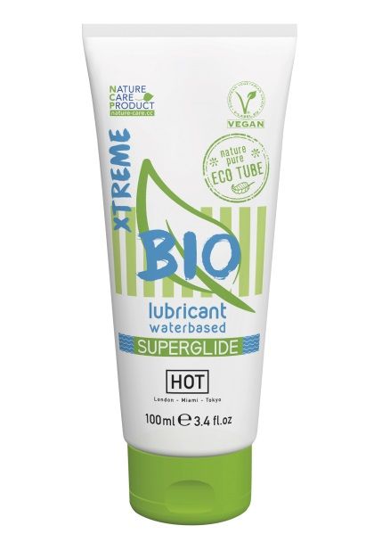 Интимный увлажняющий гель BIO SuperGlide Xtreme - 100 мл. - HOT - купить с доставкой в Химках