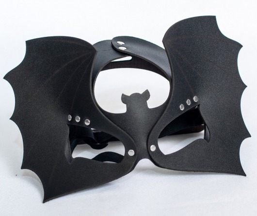 Черная кожаная маска на глаза  Летучая мышь - Sitabella - купить с доставкой в Химках