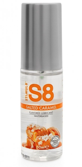 Лубрикант S8 Flavored Lube со вкусом солёной карамели - 50 мл. - Stimul8 - купить с доставкой в Химках